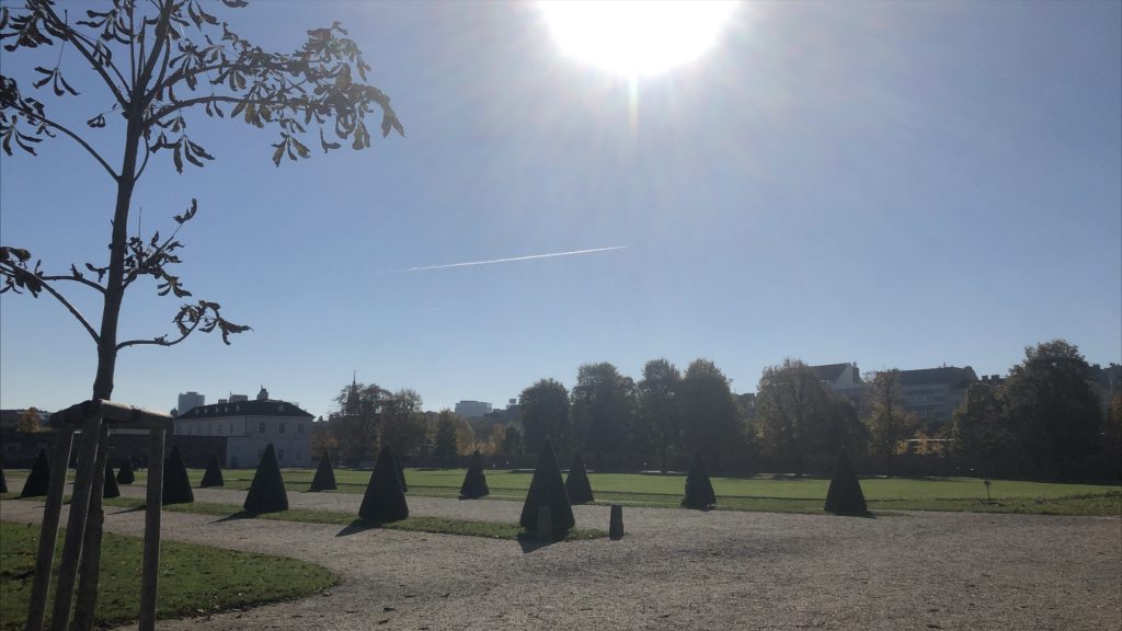 Inside the Augarten Park