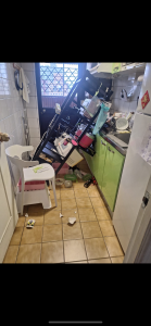 My friend's kitchen after the earthquake