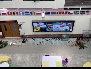 Language centre after the large earthquake