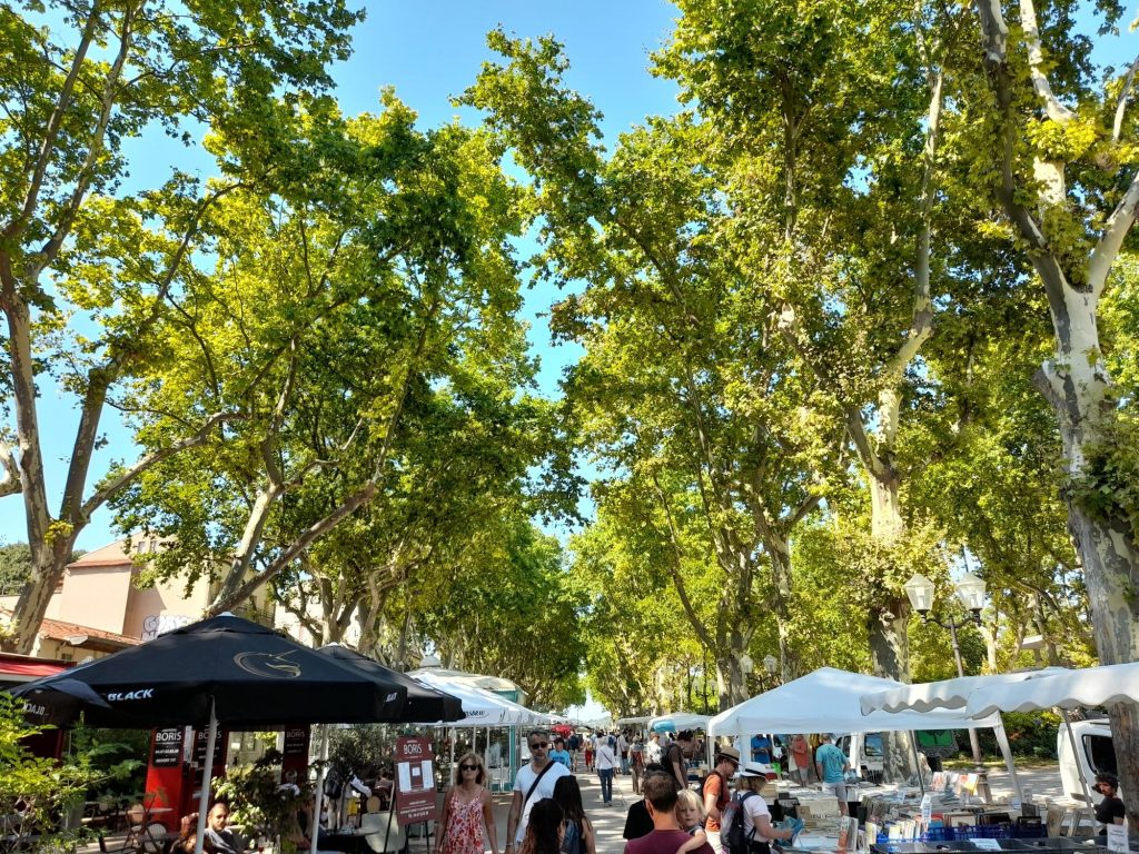 Un marché en centre-ville