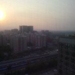 Sunrise in Beijing China - Struan Rutherford Oct 2014