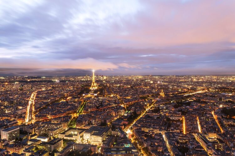 France-Paris-Language skyline view