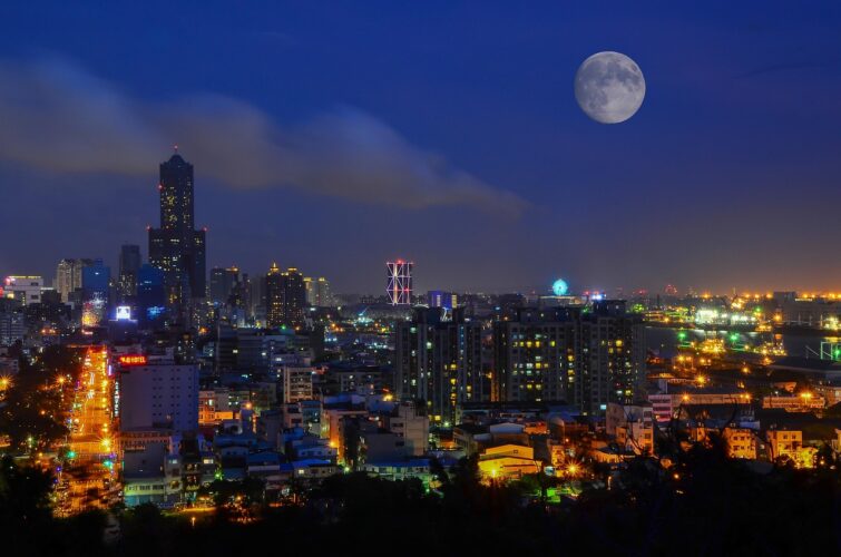 Kaohsiung-Language-School skyline of Chinese city