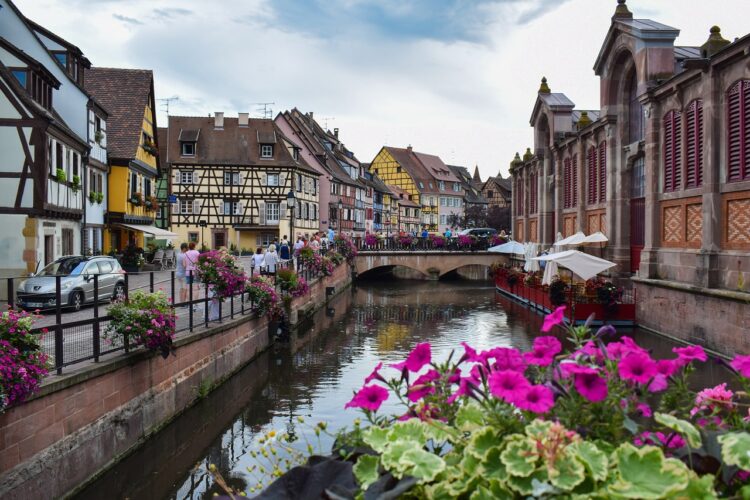 alsace-language-study-france-Alsace-border-french-learning-study a small french town with river