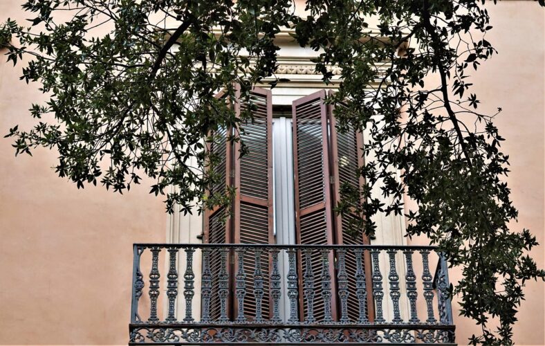balcony-Language-covid-sevilla a balocny in spain with leaves
