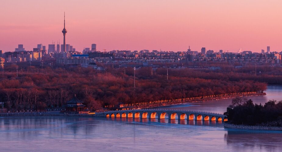 bridge-language-study-sunset-water-