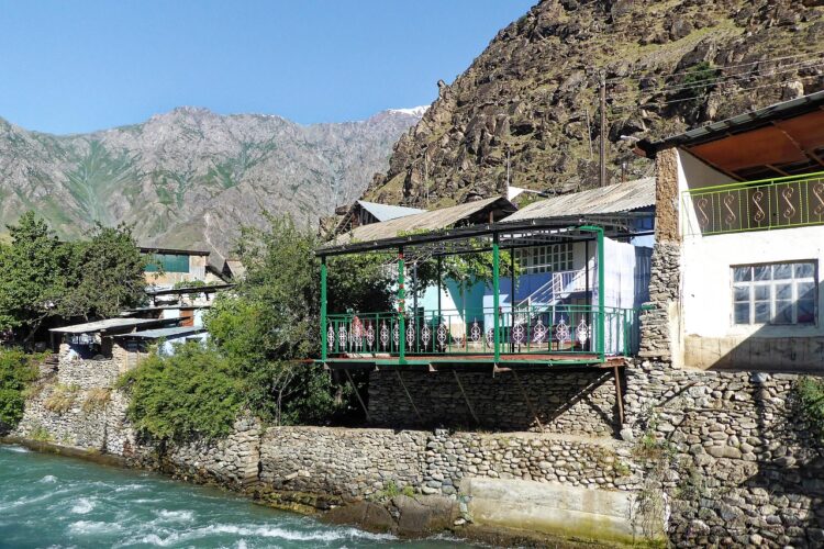 tajikistan-Language-study- a small building in tajikistan-Language-study-