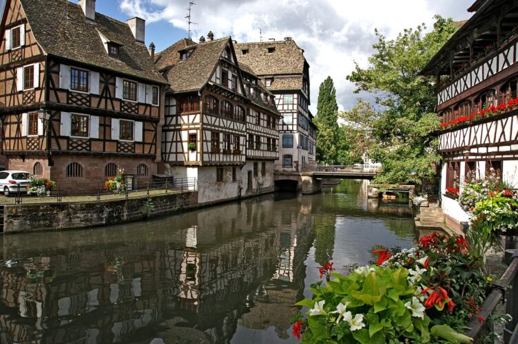 -strasbourg-Strasbourg-france-language-study a small french town with a river and bridges